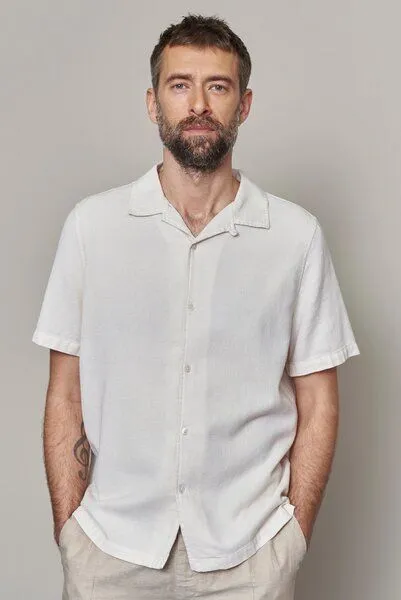 About Companions About Companions Kuno Shirt Eco Grid, Ecru (creme), – Produktbild 1 von 4