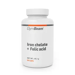 GymBeam GymBeam Iron chelate + Folic acid 90 Kapseln – Produktbild 1 von 1