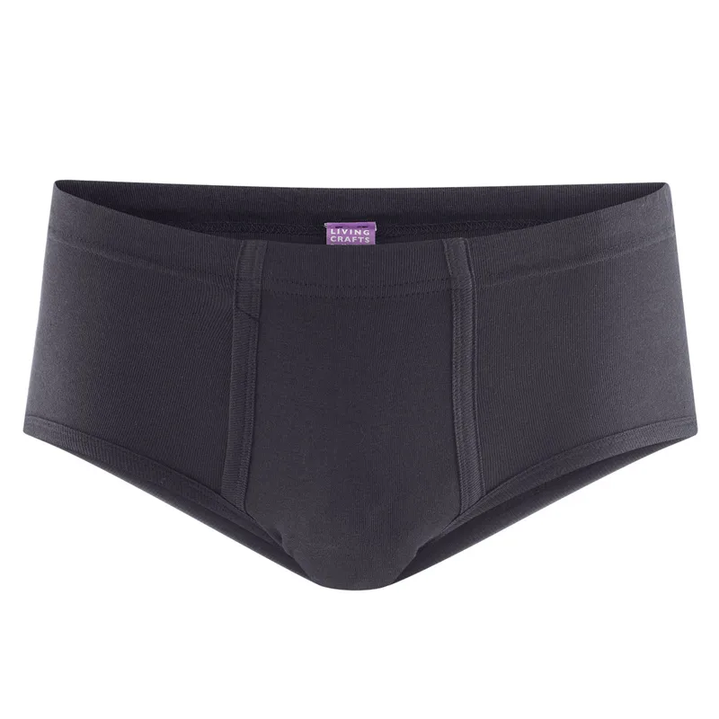 Living Crafts Living Crafts - Herren Slip mit Eingriff (100% Bio-Baumwolle), Blau, – Produktbild 1 von 6