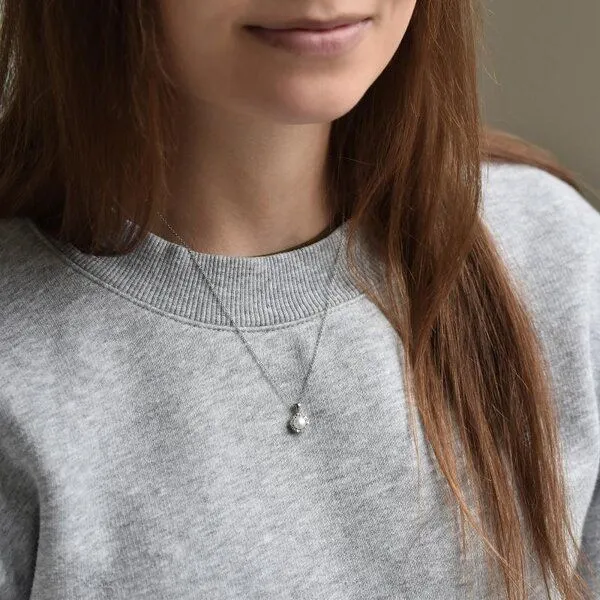 Eppi Eppi Silberhalskette im Halo-Stil mit Perlen Elizabella, Silber, – Produktbild 4 von 4