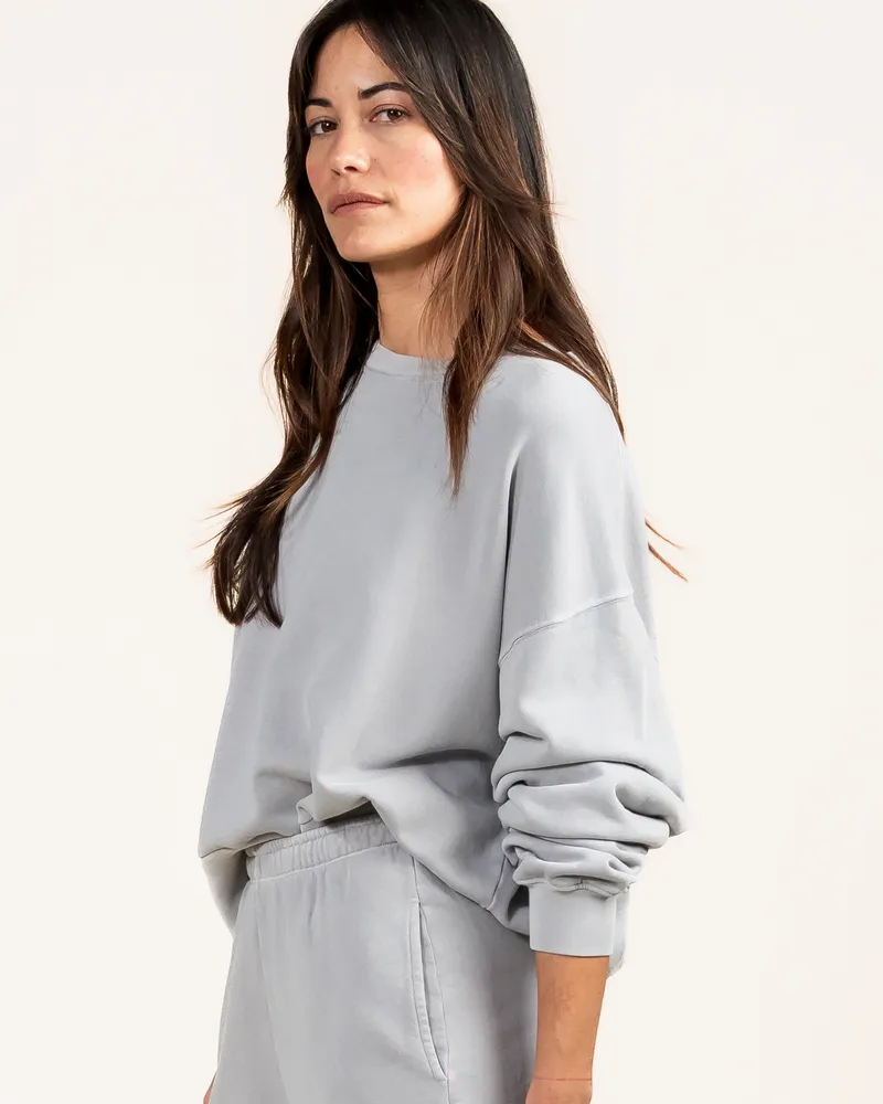 Kuyichi Kuyichi Damen vegan Sweatshirt Mohnregen Grau, Hellgrau, – Produktbild 1 von 2