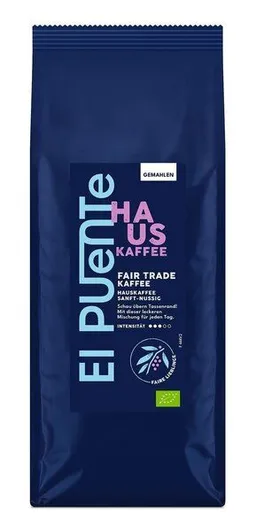 El Puente El Puente Hauskaffee - Bio-Kaffee gemahlen 500 g – Produktbild 1 von 1