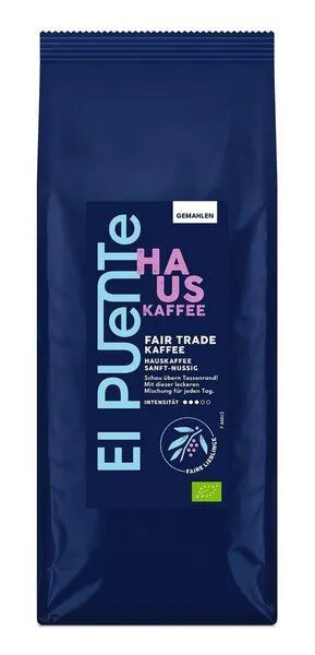 El Puente El Puente Hauskaffee - Bio-Kaffee gemahlen 500 g, Mehrfarbig, – Produktbild 1 von 1