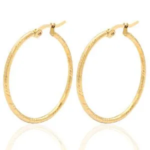 ELEKTROPULLI Creolen in 33mm von Elektropulli, Gold, – Produktbild 1 von 1