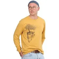 Life-Tree Life-Tree Longsleeve aus Biobaumwolle Fairwear für Herren Maple Island, Gelb, – Produktbild 2 von 5
