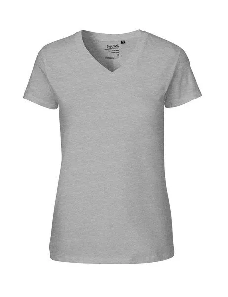 Neutral® - 3FREUNDE Neutral® - 3FREUNDE T-Shirt V-Ausschnitt Frauen, Hellgrau, – Produktbild 1 von 4
