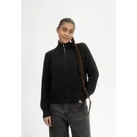 MELA MELA Rippstrick Jacke Style KAMUKA aus 100% Bio-Baumwolle, Schwarz, – Produktbild 1 von 1