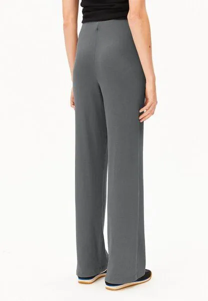 ARMEDANGELS ARMEDANGELS GMT DYE RIB Damen Ripp-Jerseyhose aus Bio-Baumwoll Mix, Space steel, – Produktbild 2 von 4