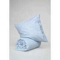 MELA Perkal Bettwäsche Set BHANU | von MELA | Fairtrade & GOTS zertifiziert, Cloudy blue, – Produktbild 1 von 2