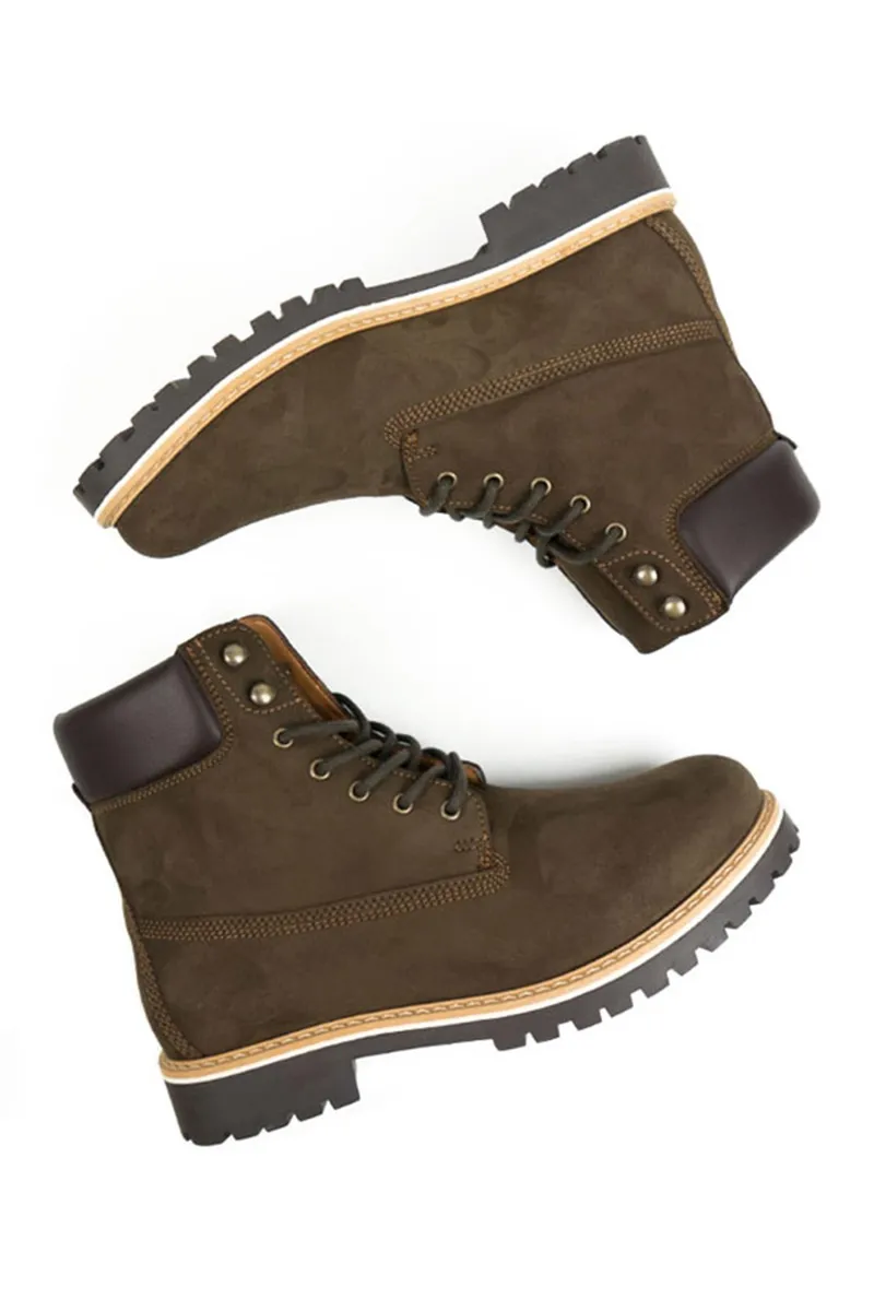 Will's Vegan Store Will's Vegan Store Damen vegan Dock Boots Dunkelbraun, Braun, – Produktbild 1 von 2