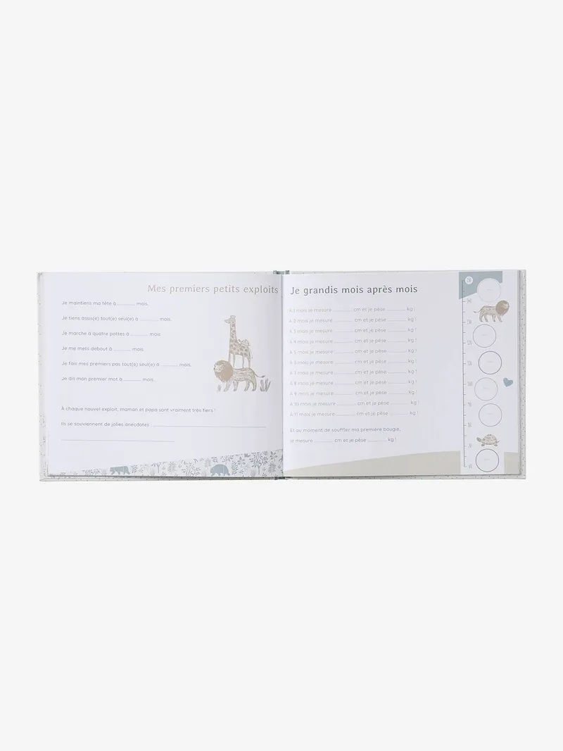 Vertbaudet Baby Erinnerungsbuch mit Hardcover, Tonfarben, – Produktbild 3 von 4
