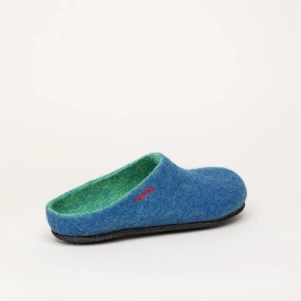 Magicfelt Magicfelt Filz-Hausschuh 709 aus 100% Merino-Wolle für Damen & Herren, Azurblau, – Produktbild 4 von 4