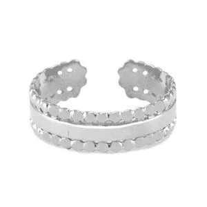 ELEKTROPULLI Größenverstellbarer Ring von Elektropulli, Silber, – Produktbild 3 von 8
