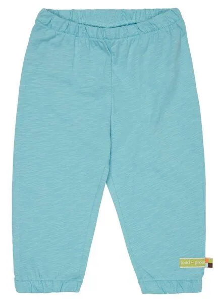 loud + proud loud + proud Babys & Kinder Hose Slub Jersey, GOTS-zertifiziert, Cyan(petrol), – Produktbild 2 von 2