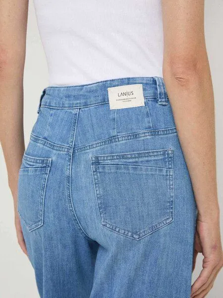 LANIUS LANIUS High Waist Marlenejeans aus Bio-Baumwolle, Light denim, – Produktbild 4 von 4