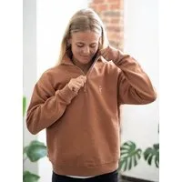 FUXBAU FUXBAU Frauen fux Half Zip Sweater, Karamell, – Produktbild 1 von 1