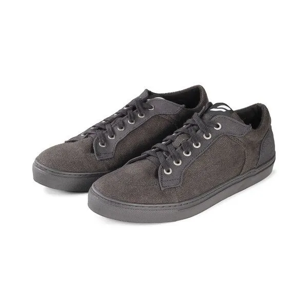 Fairticken Fairticken LAMEGO II Sneaker mit Hanf/Leinen Canvasstoff, Faded black / black, – Produktbild 2 von 4