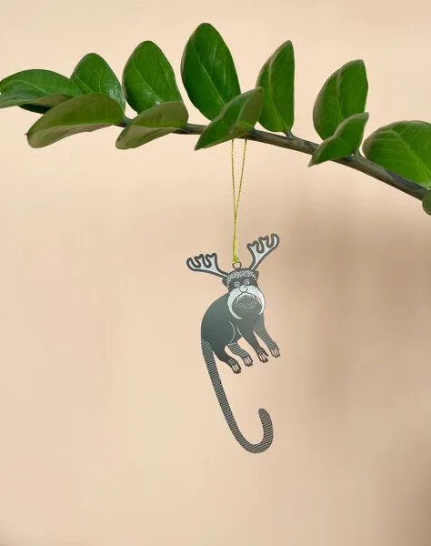 another studio another studio PARTY ANIMAL - Design Weihnachtsdekoration aus Edelstahl, Tamarin, – Produktbild 4 von 4