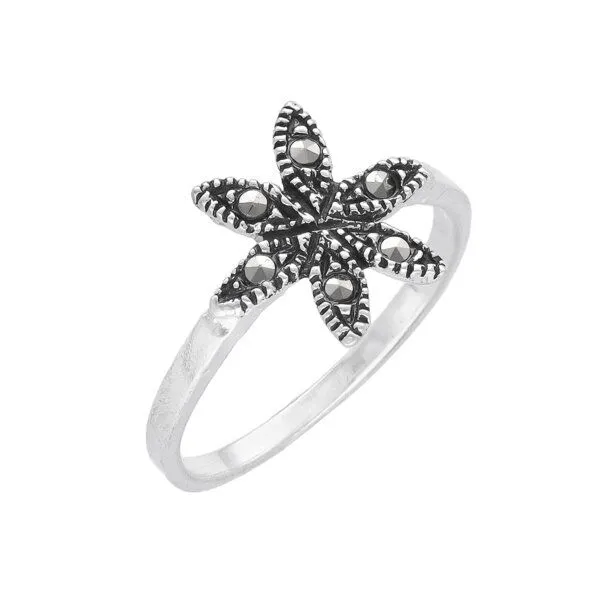 pakilia pakilia Silber Ring Blaustern-Blume – Produktbild 1 von 5