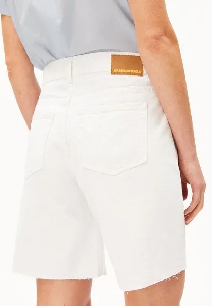 ARMEDANGELS ARMEDANGELS THALINAA Damen Jeans-Shorts aus 100% recycelter Baumwolle, White, – Produktbild 3 von 4