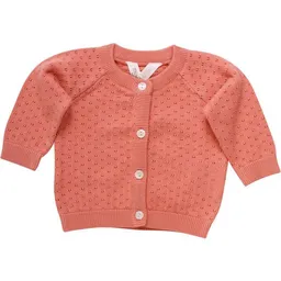Müsli by Green Cotton Müsli by Green Cotton Baby Strick Cardigan Dot peach GOTS zertifiziert – Produktbild 1 von 1