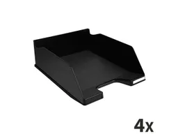 Exacompta 4 Exacompta Briefablagen Combo Maxi "ECOBlack", DIN A4+, Hoch, schwarz, für je 750 Blatt – Produktbild 1 von 1