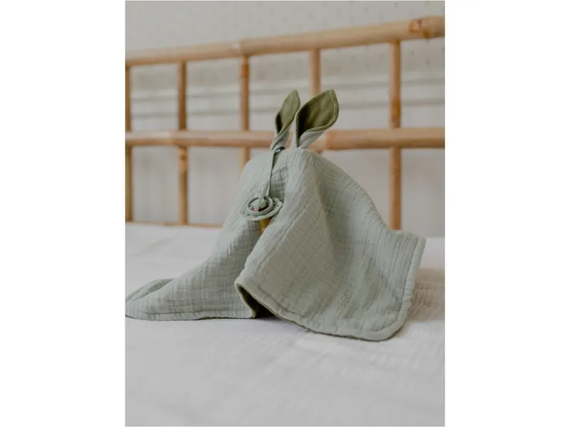 BIBS BIBS Schnuffeltuch 3-lagig Cuddle Kangaroo Desert Maße 40 x 40 cm, Grün, – Produktbild 2 von 2