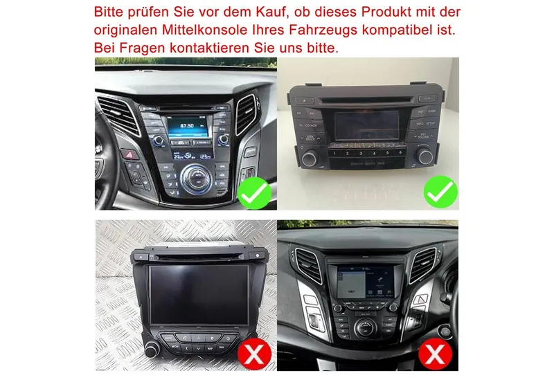 ESSGOO DAB+ Carplay Android15 Autoradio Für Hyundai i40 2011-19 GPS NAVI WiFi Autoradio (DAB (optional), DAB+ (optional), 4+64GB(optional), RDS, AM, FM, Carplay Android Auto Bluetooth EQ USB GPS Navi WIFI Touchscreen), Schwarz, – Produktbild 2 von 5
