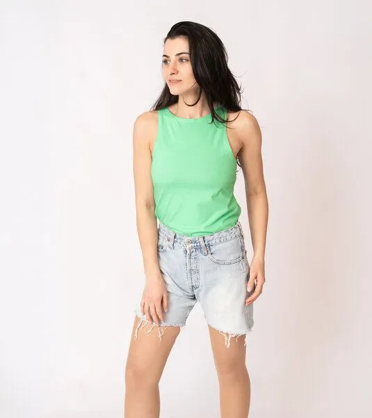 Gary Mash GARY MASH Tanktop Grace aus Biobaumwolle, Kräftiges mint (grün), – Produktbild 1 von 4