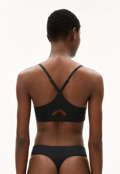 ARMEDANGELS ARMEDANGELS TOVAA RIB Damen Ripp-Bralette aus Bio-Baumwoll Mix, Black, – Produktbild 2 von 4