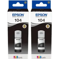 Epson Epson 104 Tintenflaschen Schwarz Doppelpack – Produktbild 1 von 1