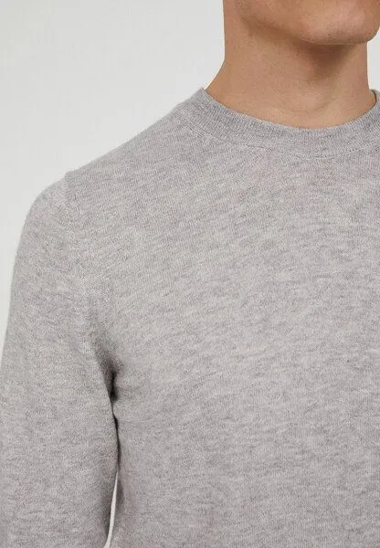 ARMEDANGELS ARMEDANGELS CREWAA - Herren Pullover aus Alpaka Mix, Silver grey melange, – Produktbild 3 von 4