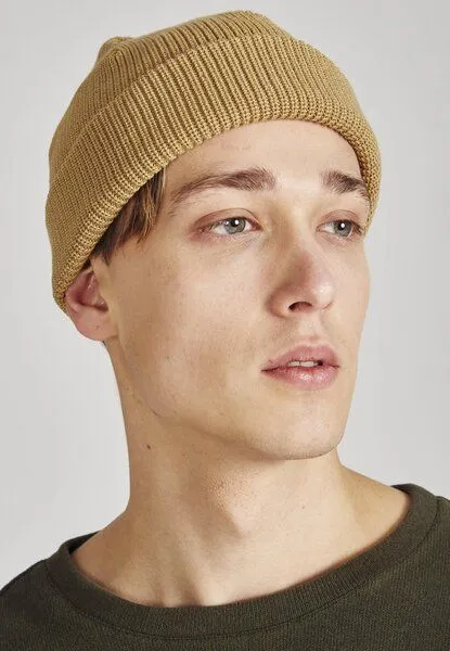 Givn Berlin Givn Berlin Mütze aus Bio-Baumwolle "Chris", Camel, – Produktbild 3 von 4