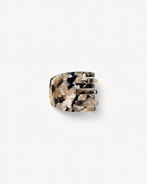 JAN N JUNE JAN N JUNE MACHETE Haarklammer MINI CLAW aus Acetat, Abalone (schwarz-beige), – Produktbild 3 von 3