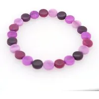Mekhada Mekhada Tagua Armband DULCES, Lila, – Produktbild 1 von 1