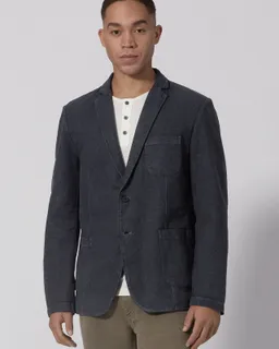HempAge Hempage Herren vegan Blazer Aus Twill Marineblau – Produktbild 1 von 1
