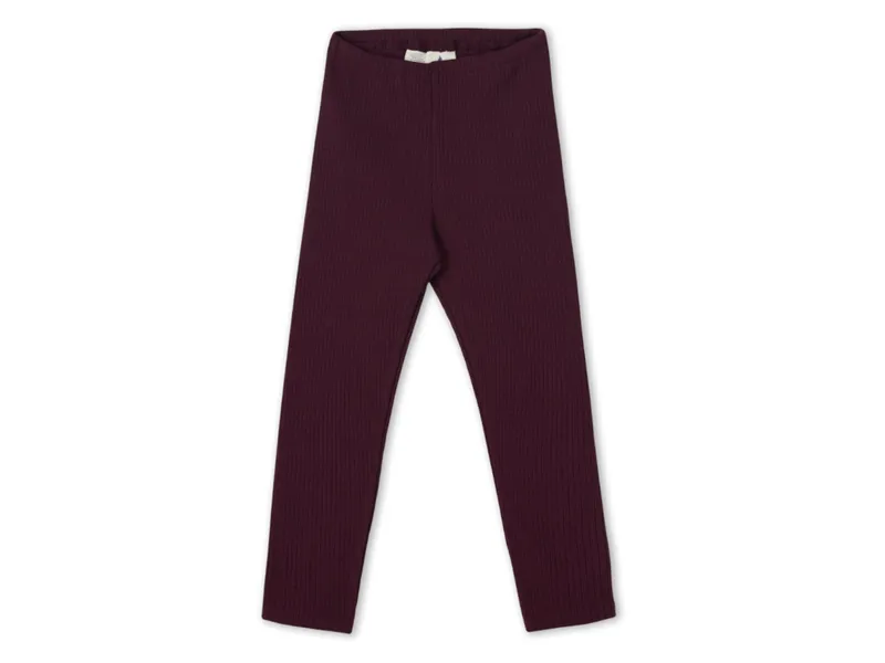 Leela Cotton Leela Cotton Baby und Kinder Leggings Ripp Qualität Bio Baumwolle, Lila, – Produktbild 1 von 2