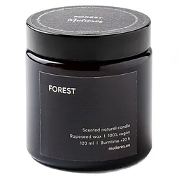 Mulieres Mulieres Natural Candle Forest - Kerze aus Rapsöl mit Waldduft – Produktbild 1 von 1