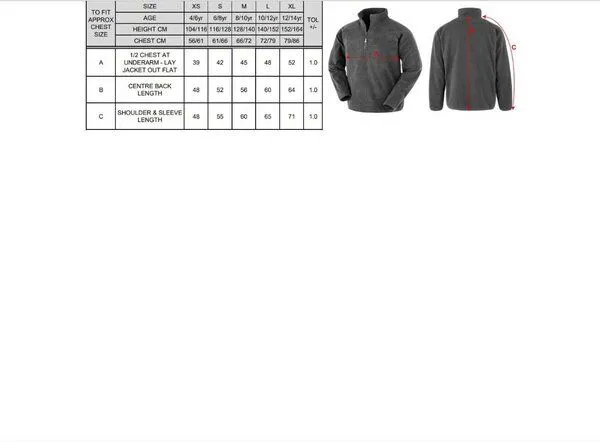 Result Genuine Recycled Result Genuine Recycled Kinder Junior Fleecepullover recycelt, Schwarz, – Produktbild 3 von 3