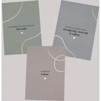 Fines Papeterie Fines Papeterie 3er Postkarten Set FRIENDS mit Sprüchen über Freundschaft * Naturpapier – Produktbild 1 von 1