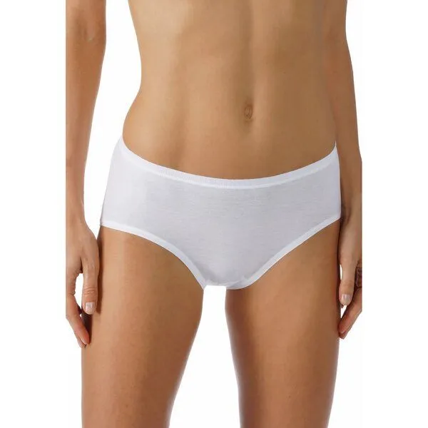 mey Mey 2x Damen Taillen-Slip Noblesse PIMA Baumwolle, Weiss, – Produktbild 1 von 2