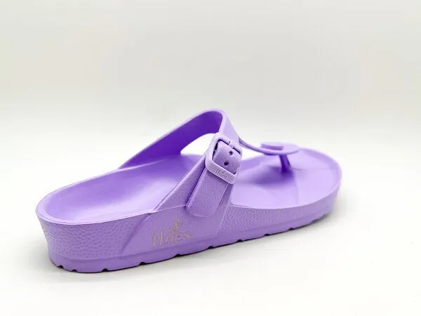 thies Vegane Ecofoam Zehentrenner Sandale von thies ® aus recyceltem EVA, Lavender, – Produktbild 4 von 4