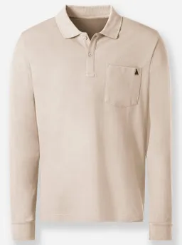 Catamaran Langarm-Poloshirt elfenbein – Produktbild 1 von 1