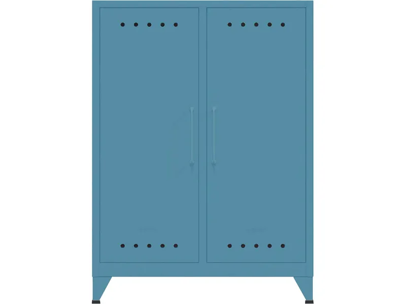Bisley Bisley Sideboard "Fern" 2 Fachböden, Blau, – Produktbild 1 von 1