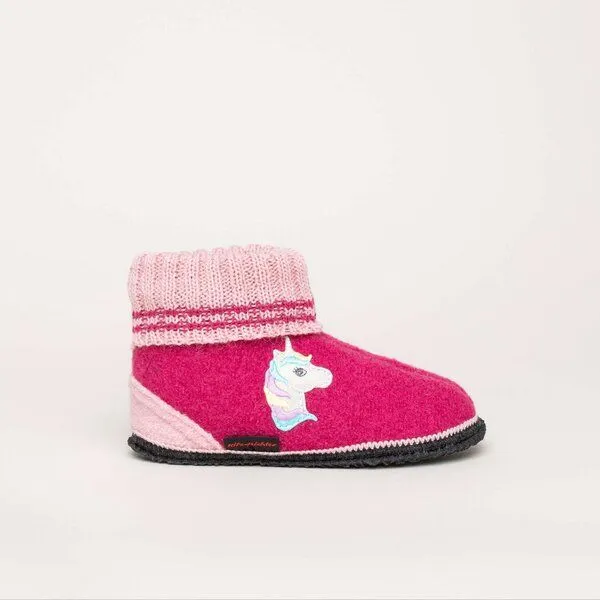 Kitz-Pichler Kitz-Pichler Hüttenschuhe LM Kauns Einhorn, Pink, – Produktbild 3 von 4