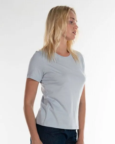 Alma & Lovis Alma & Lovis Royal Jersey Shirt aus feinster Organic Cotton | Single T, Stoneblue (hellblau), – Produktbild 3 von 4
