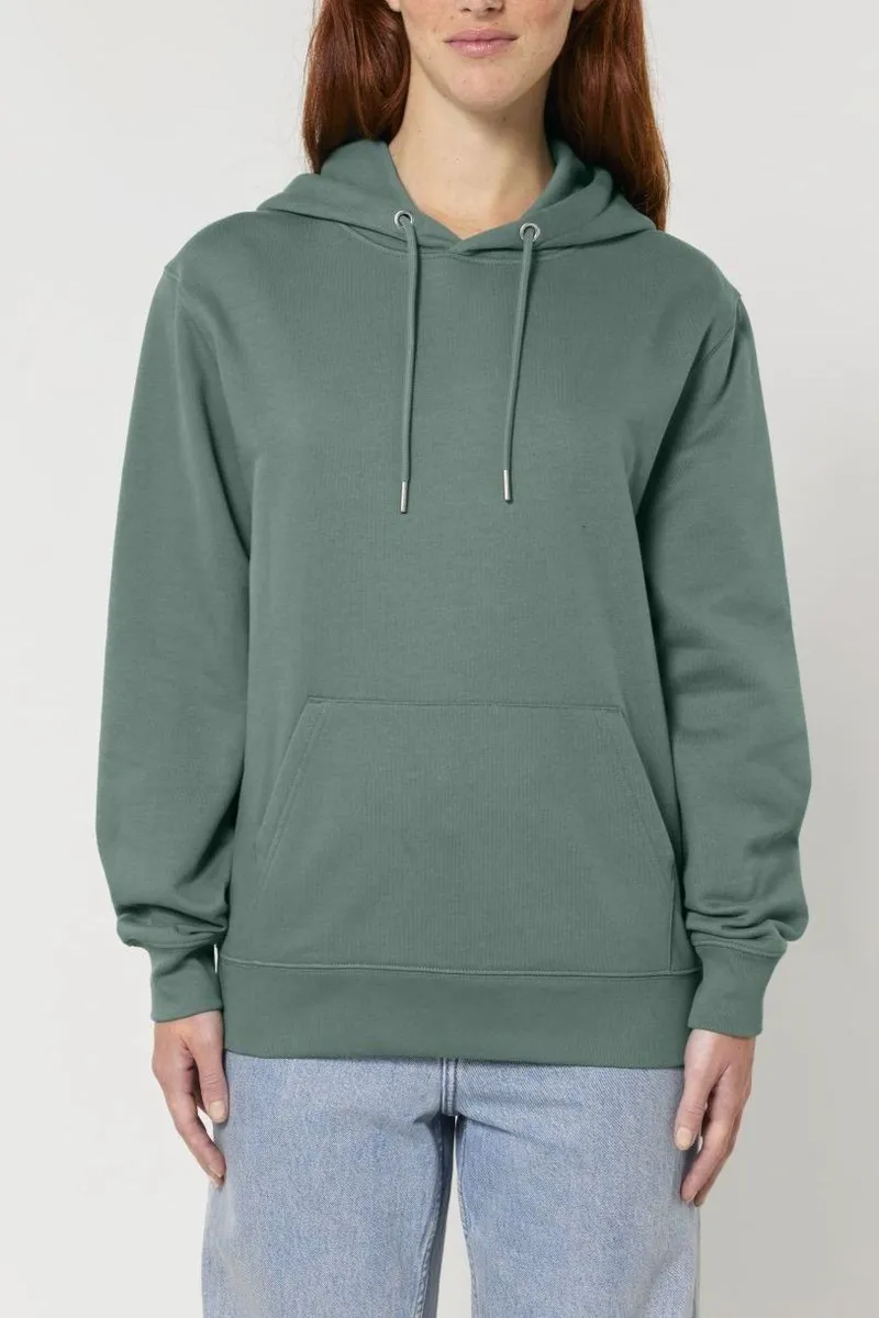 UNIPOLAR UNIPOLAR Herren vegan Hoodie Basic Crossing, Grün, – Produktbild 2 von 2
