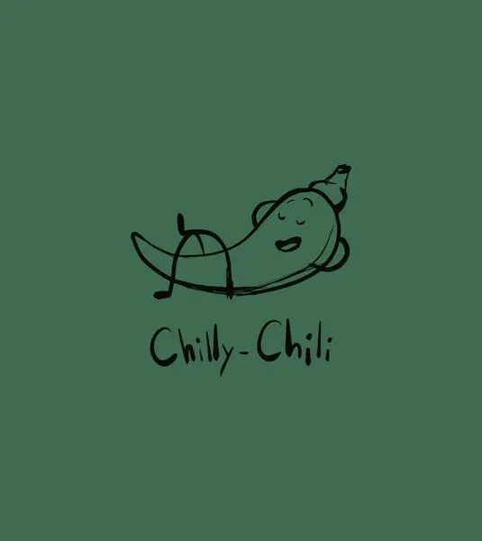Gary Mash GARY MASH T-Shirt Chilly Chili Miniprint aus Bio-Baumwolle, Grün, – Produktbild 4 von 4