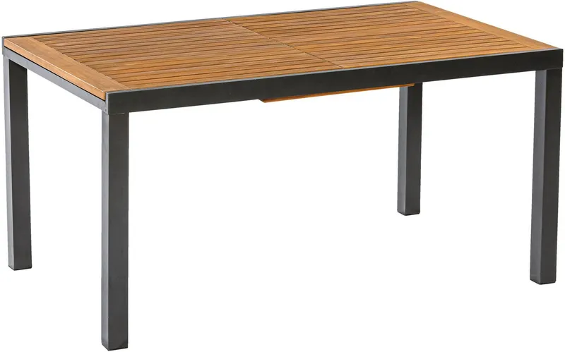 Merxx Merxx Garten-Essgruppe Tilos, (7-tlg), 6 Klappsessel mit ausziehbarem Tisch, Grau, – Produktbild 5 von 5