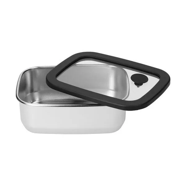 elasto elasto Edelstahl Lunchbox mit Glasdeckel - auslaufsichere Brotdose – Produktbild 2 von 4